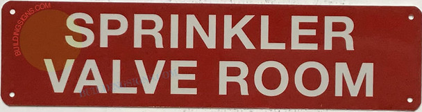 SPRINKLER VALVE ROOM SIGN, Fire Safety Sign