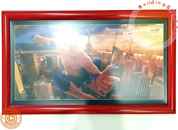 RED Poster Frame 10x20 Inches, snap frame, Outdoor Poster Display Unit