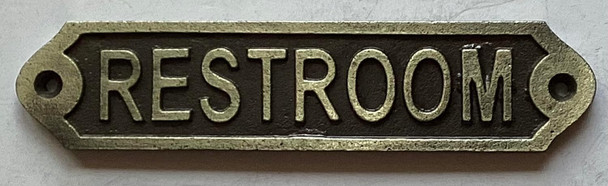 Cast Aluminum Restroom sign Cast Aluminum Restroom sign