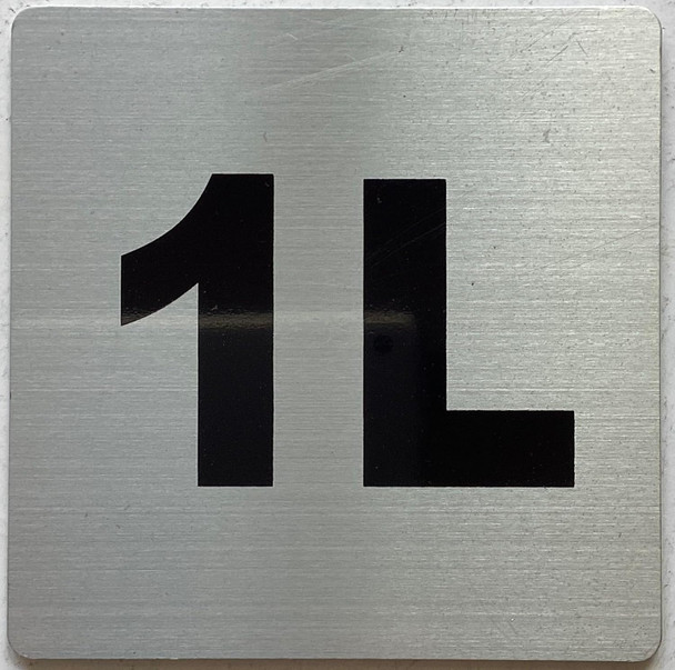 Apartment number 1L SignUNIT NUMBER 1L SIGN