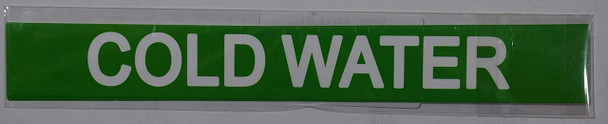 Pipe Marking- Cold Water Supply Pipe Marking- Cold Water Supply