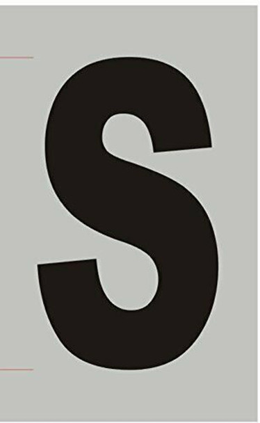 Apartment Number SignLetter S  - Porte D'argent line