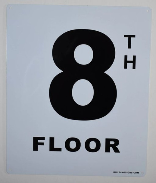 8th Floor Sign