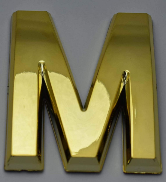 Apartment Number/Mailbox Number, Door Number. Letter M Gold