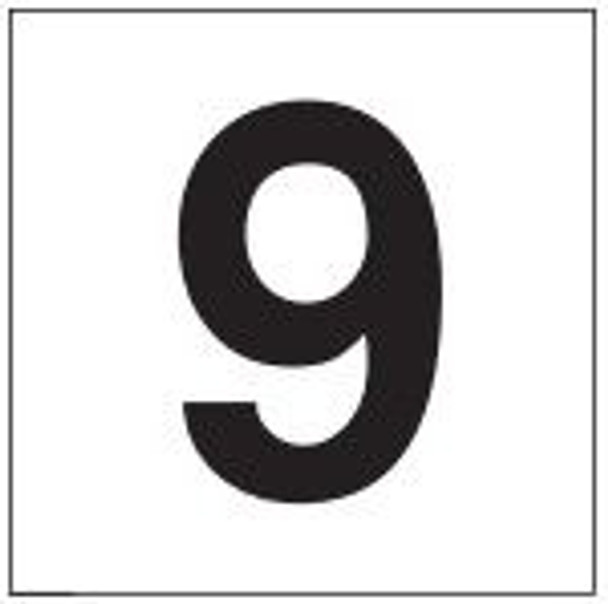 PHOTOLUMINESCENT DOOR IDENTIFICATION LETTER 9 PHOTOLUMINESCENT DOOR IDENTIFICATION LETTER 9