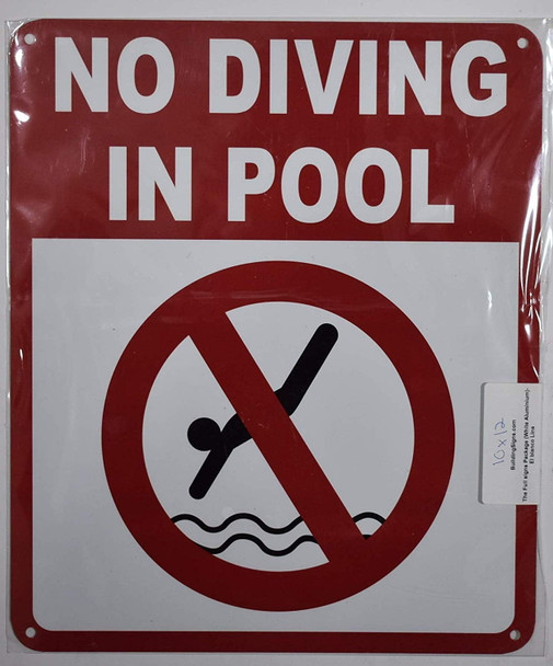 NO Diving in Pool NO Diving in Pool