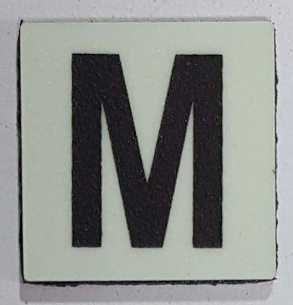 Glow in dark Number M sign The Liberty Line Glow in dark Number M sign The Liberty Line