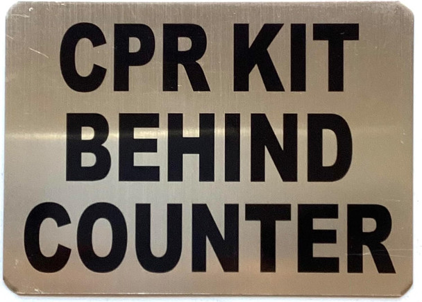 CPR KIT BEHIND COUNTER SignNYC restaurant sign