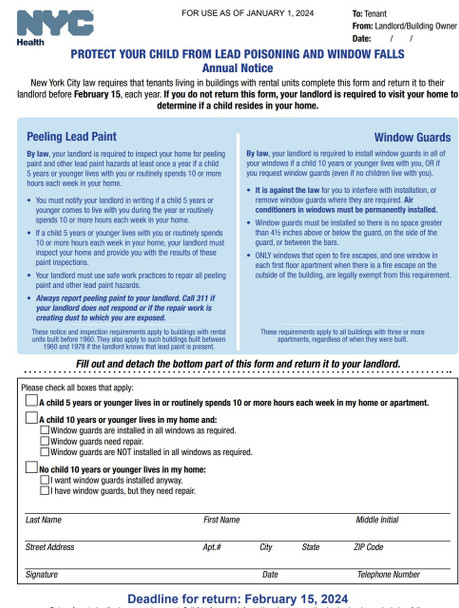 2024 WINDOWS GUARDS NYC LAW