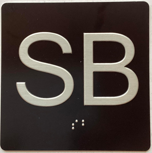 Elevator floor SUB BASEMENT SB Sign / jamb plate SUB BASEMENT SB sign letters/Image & Grade 2 Braille - Includes Red Adhesive pad for Easy Installation Elevator floor SUB BASEMENT SB Sign / jamb plate SUB BASEMENT SB sign letters/Image & Grade 2 Braille - Includes Red Adhesive pad for Easy Installation