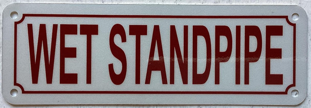 Standpipe shut-off valve sign Standpipe shut-off valve sign