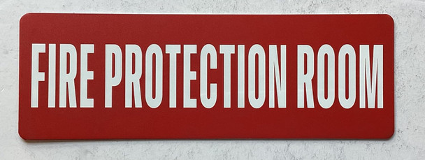 Fire protection room sign red Aluminum Wall Mount - Rust-Free, Durable - Double-Sided Tape I Easy Installation -4x12 Inch_-red20250404 Fire protection room sign red Aluminum Wall Mount - Rust-Free, Durable - Double-Sided Tape I Easy Installation -4x12 Inch_-red20250404