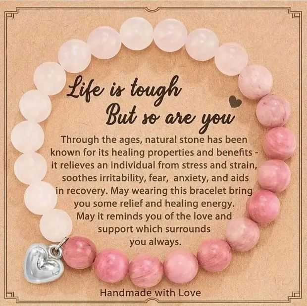 Rose Quartz Bracelet Beaded Bracelet