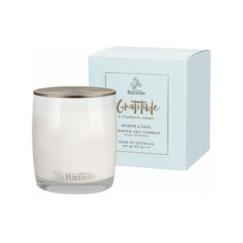 Gratitude | Marine & Sage | 400g Candle - Urban Rituelle Candles