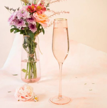 Cristina Re Champagne Flute Rose Glasses