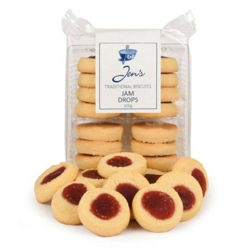 Jens Traditional Shortbread Biscuit Jam Drops