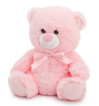 Baby Pink Small Teddy Bear Toby (15cmH)