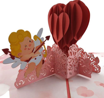 Pop Up Cards | Valentines Day Cupid