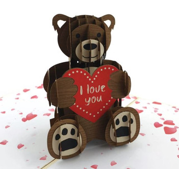 Pop Up Cards | Teddy Bear Love