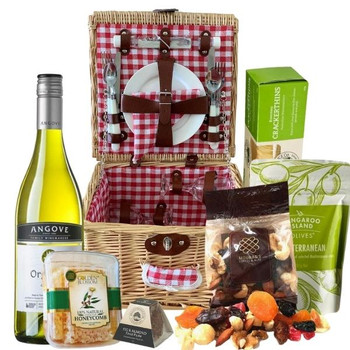 Luxury Picnic Basket for 2 + White Wine