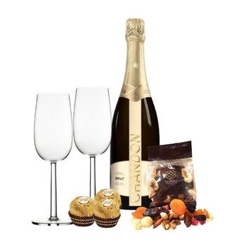 Wedding Gift Box | Chandon Gift Pack with Wine Glasses