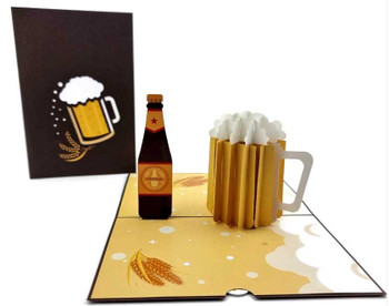 Raise a Toast with Cheers: Beer Jug Pop Up Card