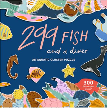 299 Fish (and a diver): An Aquatic Cluster Puzzle by Lea Maupetit - Puzzle