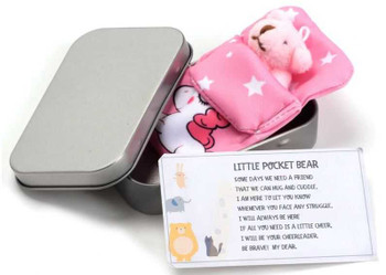 Little Pocket Bear in Tin - Pink