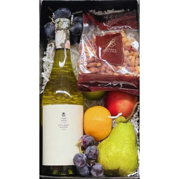 White Wine Gift - Fruit & Nuts