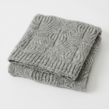 Grey Wool Blend Blanket for Babies