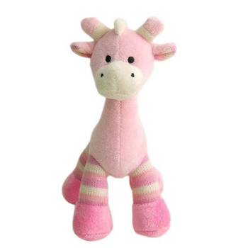 Giraffe Thomas with rattle Light Pink - Baby Girl Gift