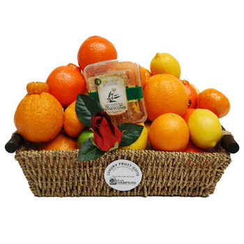 Get Well Citrus Gift Basket with Honeycomb