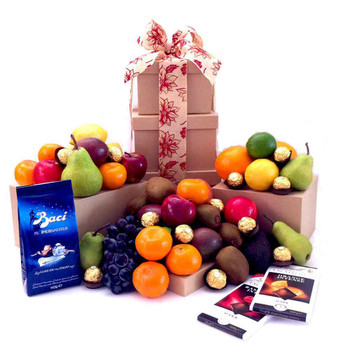 Fruit Tower Chocolate Deluxe Gift - Unusual Gifts