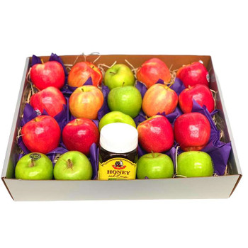 Jewish New Year Gift - Apples + Rainforest Honey - Kosher