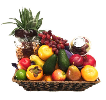 Fruit Basket + Gourmet Mixed Nuts Delivered Free Australia