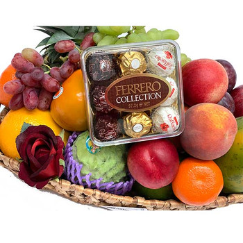 Fruit Basket Gift with Chocolates