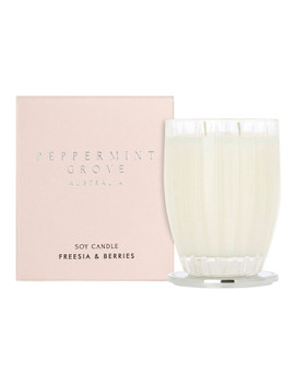 Freesia & Berries Large Candle 350g - Peppermint Grove Candles