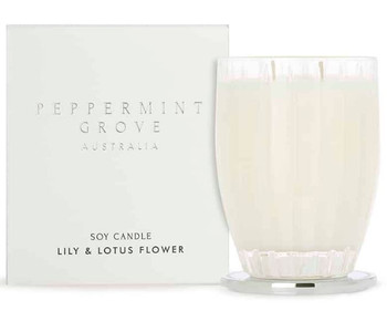 Lily & Lotus Flower Small Candle 60g - Peppermint Grove