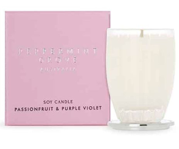 Passionfruit & Purple Violet Small Candle 60g - Peppermint Grove