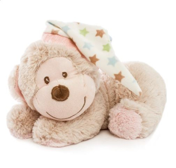 Gemma Sleeping Monkey 22cm Soft Toy