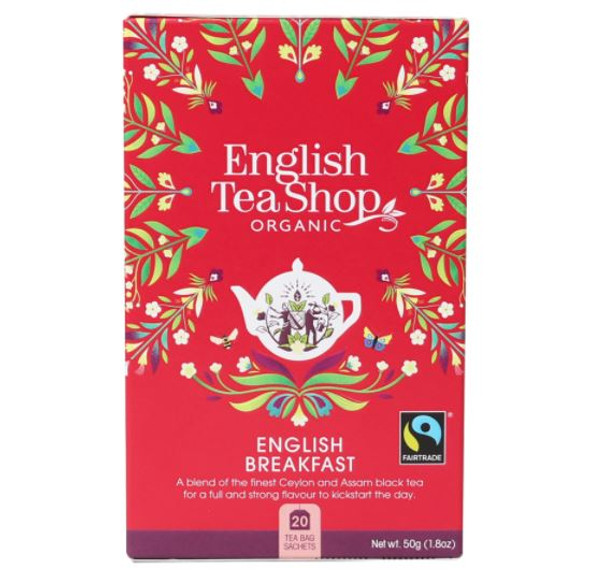 Organic English Breakfast Tea | English Tea Shop 20pk