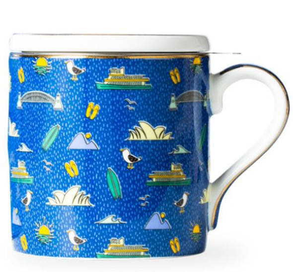 T2 Mugs | Tea Cups | Iconic Sydney Breakfast Mug + Infuser