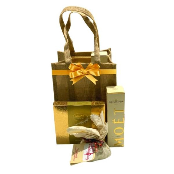 Christmas Treats Gift Bag with Moet Piccolo