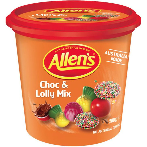 Allens Party mix Choc & Lolly Pot 200g