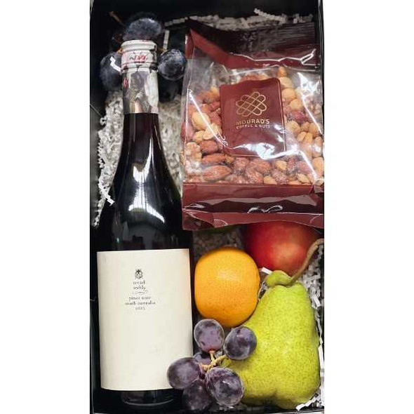 Red Wine Gift - Fruit & Nuts