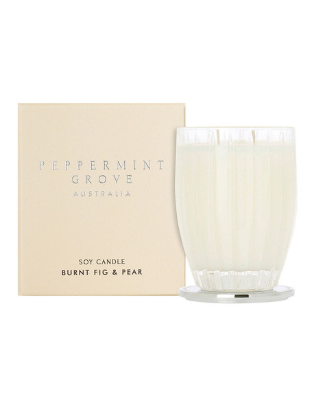 Peppermint Grove Burnt Fig & Pear Candle 350g