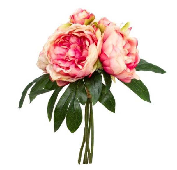 Silk Peony Bouquet - Silk Pink