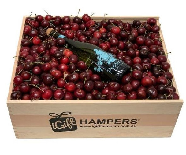 Cherry Christmas Hamper with Innocent Bystander Prosecco