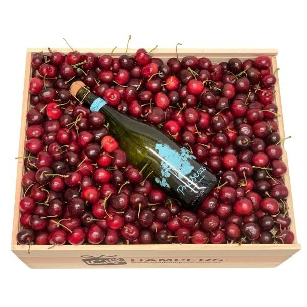 Cherry Christmas Hamper with some fizz!