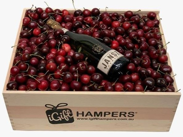 Cherry Christmas Hamper with Jansz Premium Cuvee